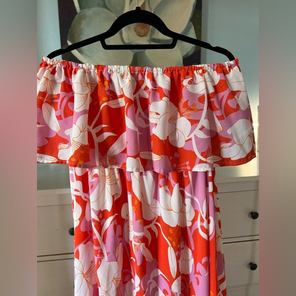 Entro Floral Tube Maxi Dress Large - Picture 4 of 4